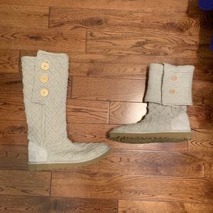 UGG Australia women’s woven wool knit boots